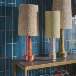 Abat-Jour En Soie Conique O 36 Cm - Naturel