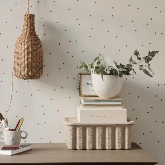 Abat-Jour Suspension Bouteille Rotin - Naturel