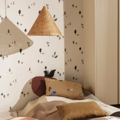 Abat-Jour Suspension Dou Rotin - O 45 Cm - Naturel