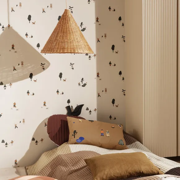 Abat-Jour Suspension Dou Rotin - O 45 Cm - Naturel