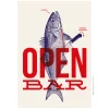 Affiche A3 Open Bar - 29,7 X 42 Cm