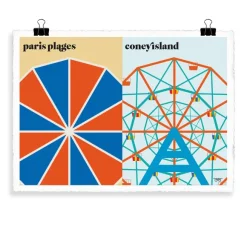 Affiche La Plage By Vahram Muratyan - 40 X 50 Cm