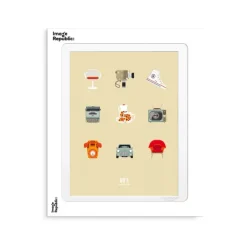 Affiche Le Duo Planche 60'S - 40 X 50 Cm