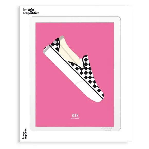 Affiche Le Duo 80'S Slip Ons - 30 X 40 Cm