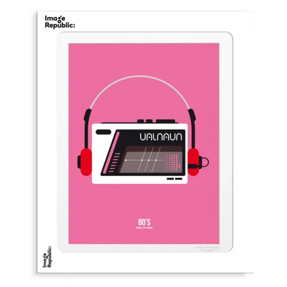 Affiche Le Duo 80'S Walkman - 40 X 50 Cm