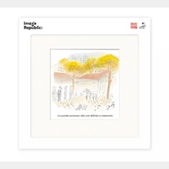 Affiche Le Petit Nicolas Grandes Personnes - 22 X 22 Cm