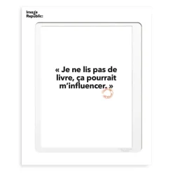 Affiche Loic Prigent Je Ne Lis Pas - 30 X 40 Cm