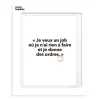 Affiche Loic Prigent Je Veux Un Job - 30 X 40 Cm