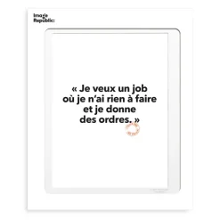 Affiche Loic Prigent Je Veux Un Job - 30 X 40 Cm