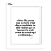 Affiche Loic Prigent Mon Fils Pense - 30 X 40 Cm