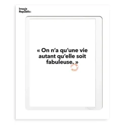 Affiche Loic Prigent On N'A Qu'Une Vie - 30 X 40 Cm