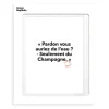 Affiche Loic Prigent Pardon Vous Auriez - 30 X 40 Cm