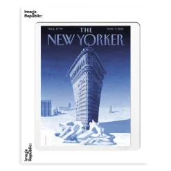 Affiche The Newyorker 204 Schossow Flatiron Ice 9 Mars 2015 - 40 X 50 Cm