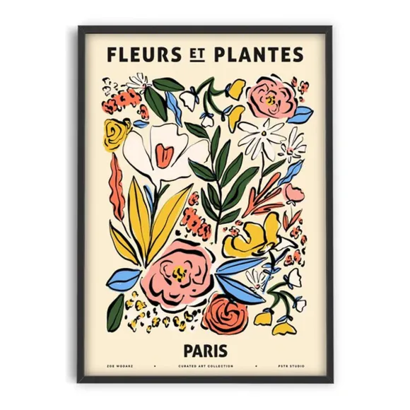 Affiche Zoe Fleurs Et Plantes - Paris - 30 X 40 Cm