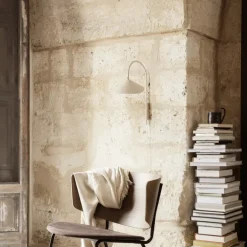 Applique Arum H 47 Cm - Cashmere