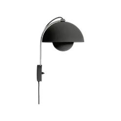 Applique Murale Flowerpot Vp8 H 35,5Cm - Noir Mat