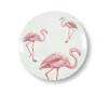 Assiette A Dessert Flamants En Porcelaine - O 21 Cm
