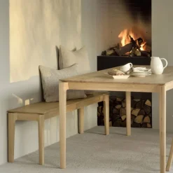 Banc Bok Chene 146 X 35 X H 46 Cm