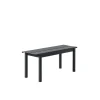 Banc Linear Steel Black - 110 X 34 Cm
