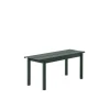 Banc Linear Steel Dark Green - 110 X 34 Cm