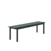 Banc Linear Steel Dark Green - 170 X 34 Cm