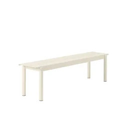 Banc Linear Steel Off-White - 170 X 34 Cm