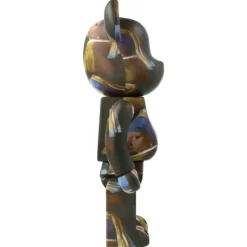 Bearbrick 400% + 100% Johannes Vermeer - La Jeune Fille A La Perle - 28 Cm