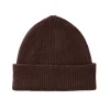 Bonnet En Laine Melangee - Marron