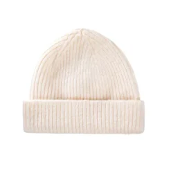 Bonnet En Laine Melangee - Neige