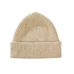 Bonnet En Laine Melangee - Sable