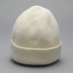 Bonnet En Laine Melangee - Neige