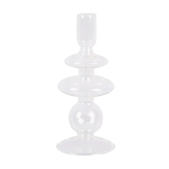 Bougeoir Verre Art Rings M