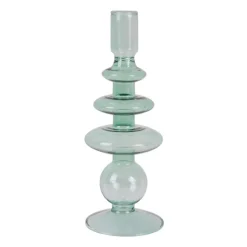 Bougeoir Verre Art Rings L