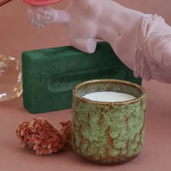 Bougie En Cire Vegetale Parfumee - Jasmin Et Rose