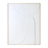 Cadre Relief Art B - 100 X 123 Cm - Blanc Xl