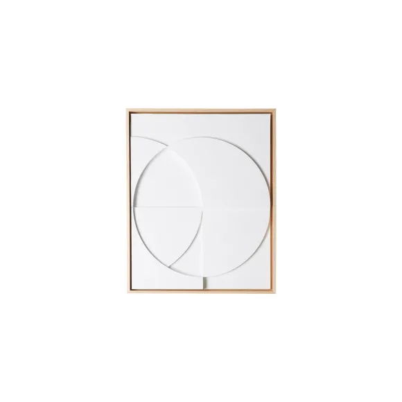 Cadre Relief Art C - 40 X 50 Cm - Blanc S