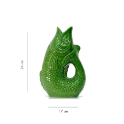 Carafe / Vase Monsieur Carafon Poisson - Vert Bay