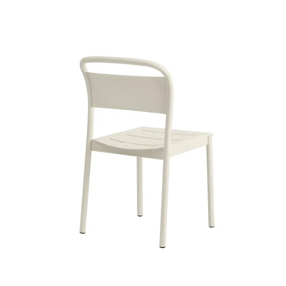 Chaise Linear Steel Off-White