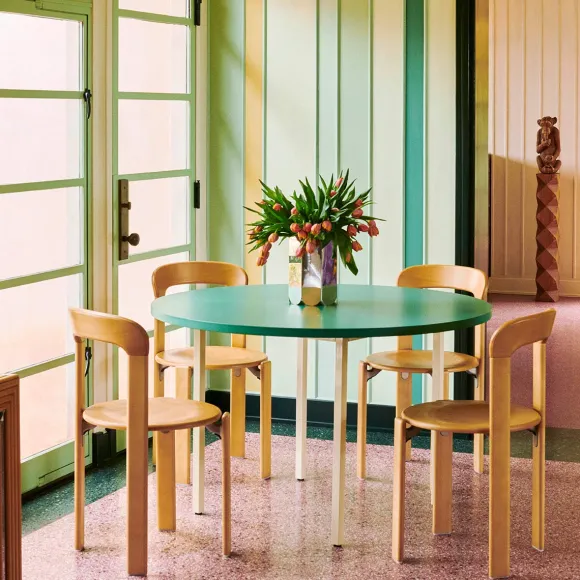 Chaise Rey En Hetre - O 49 X H 80 Cm - Golden