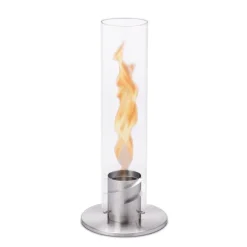 Cheminee / Feu De Table Spin 120 - O 23 X 54 Cm - Argent