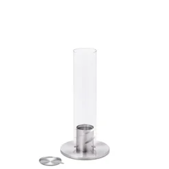 Cheminee / Feu De Table Spin 90 - O 19 X 40,5 Cm - Argent