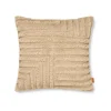 Coussin Crease En Laine Plissee - Sable Clair