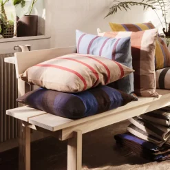 Coussin Grand - Camel/Rouge