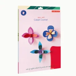 Décoration Murale Fleur Cobalt Cocktail
