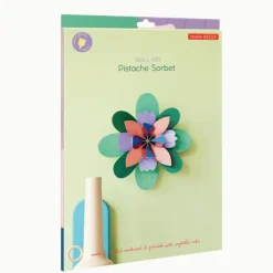 Décoration Murale Fleur Pistache Sorbet