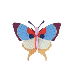 Décoration Murale Papillon Frange - Prune