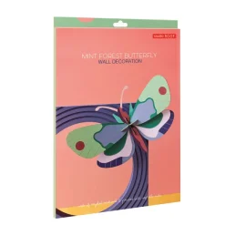 Décoration Murale Papillon Foret Menthe En Carton Recycle