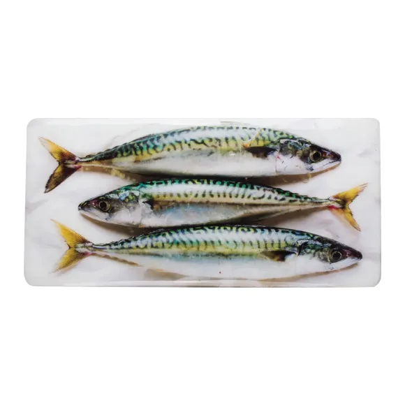 Décoration Murale Trois Maquereaux - 40 X 20 Cm