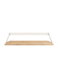 Etagere Ribbon En Chene Et Metal Blanc - L 70 Cm