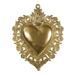 Exvoto Coeur Maria Or Grand Or